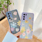 Embossed flower phone case