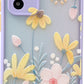 Embossed flower phone case